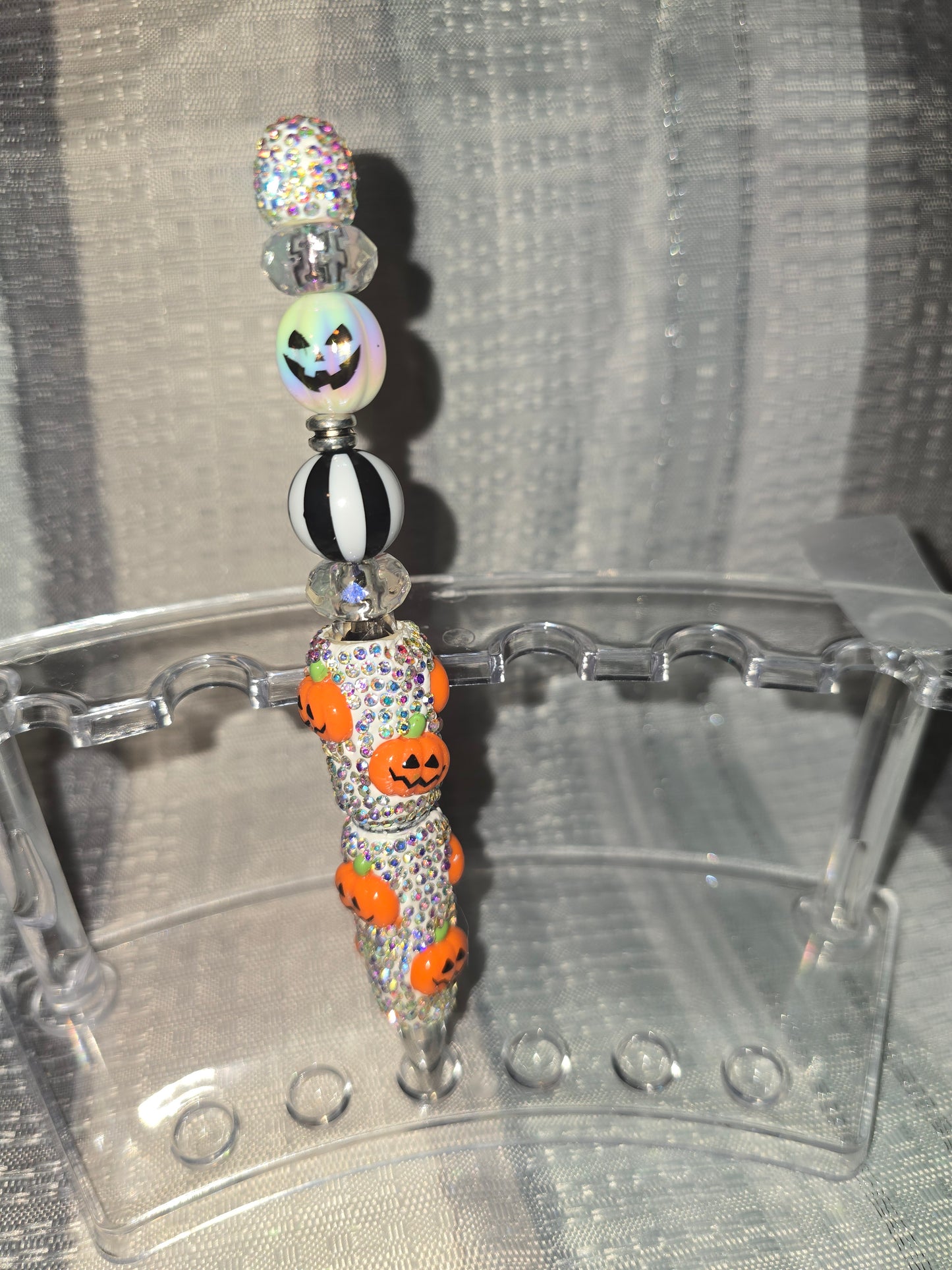 Rhinestone pumpkin Pen