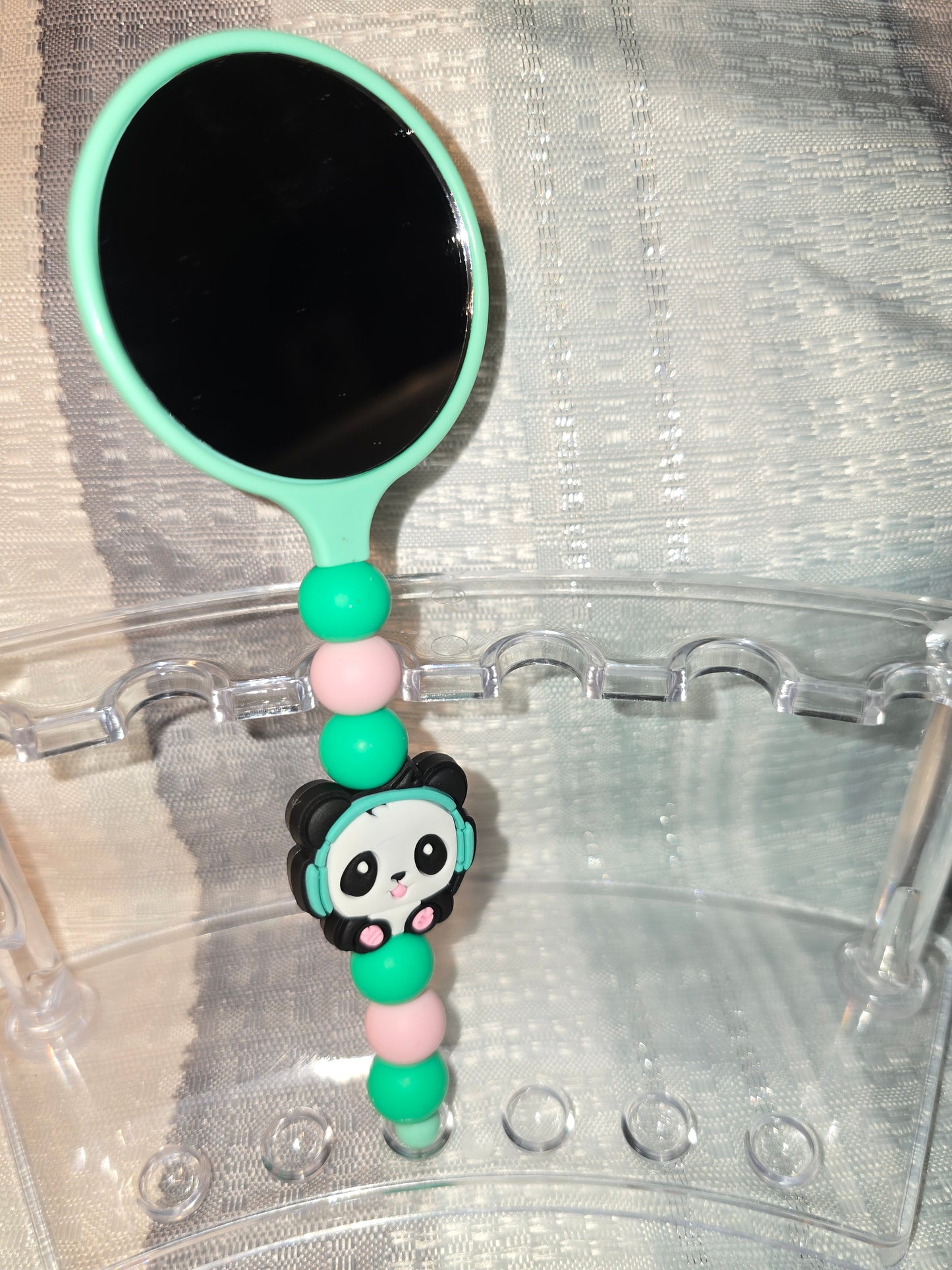 Panda Round Hand Mirror
