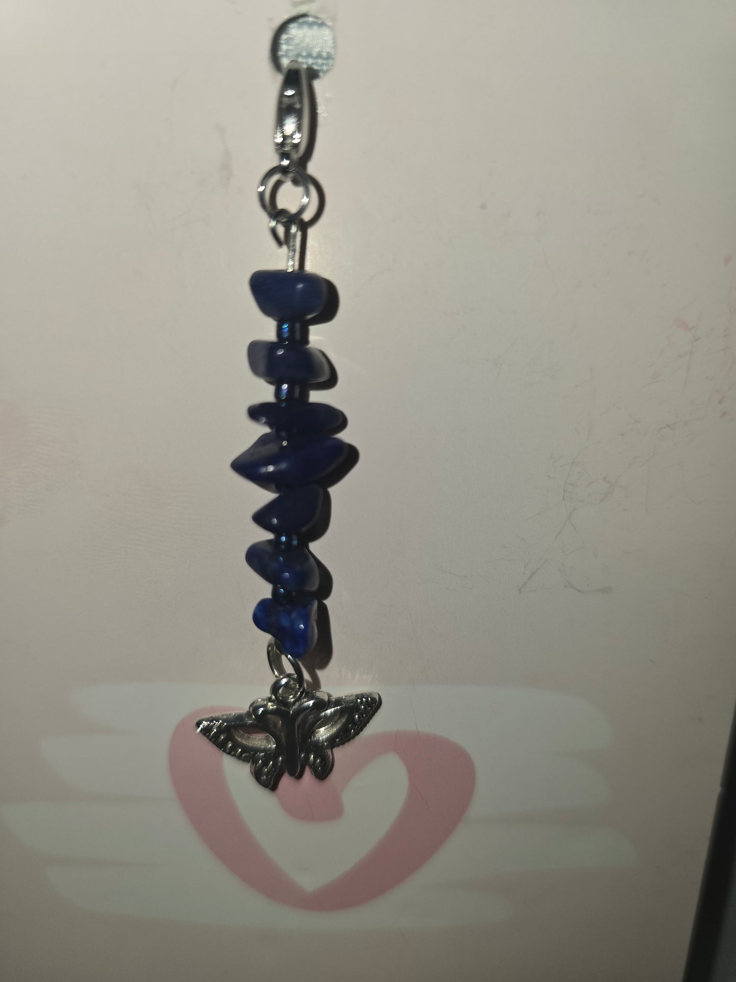 Blue Lapis Butterfly Hair Charm