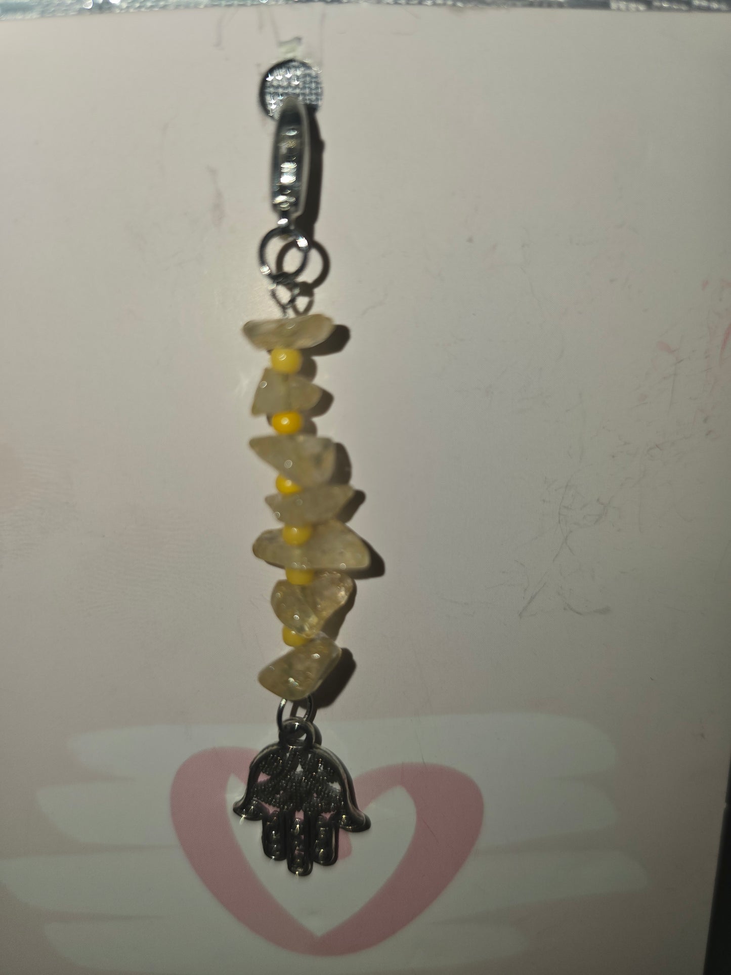 Citrine Hand Hair Charm