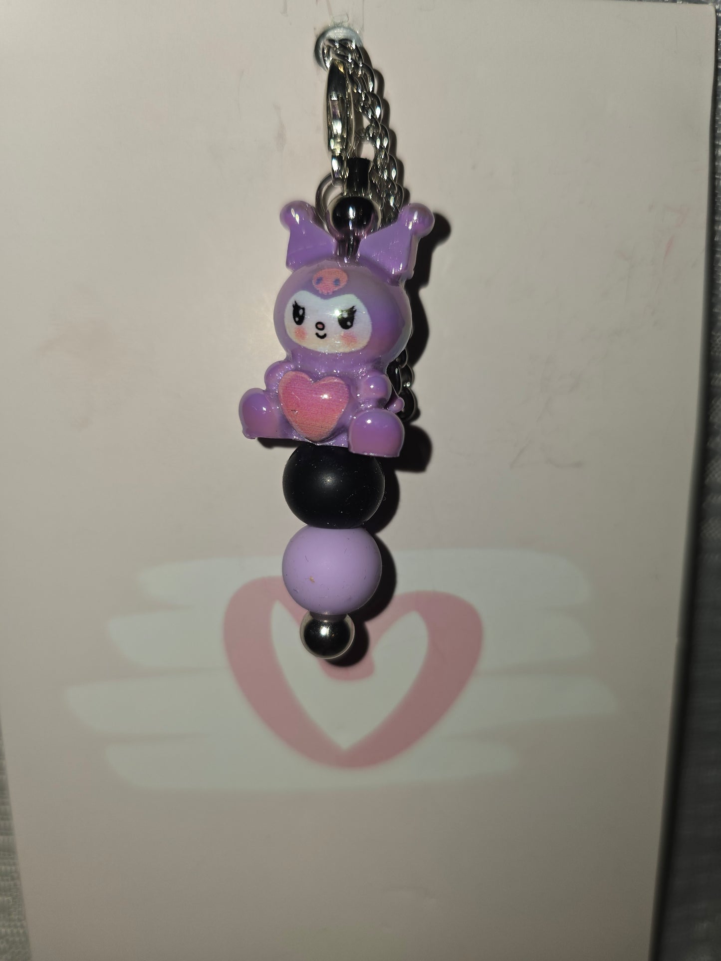 kuromi cup charm