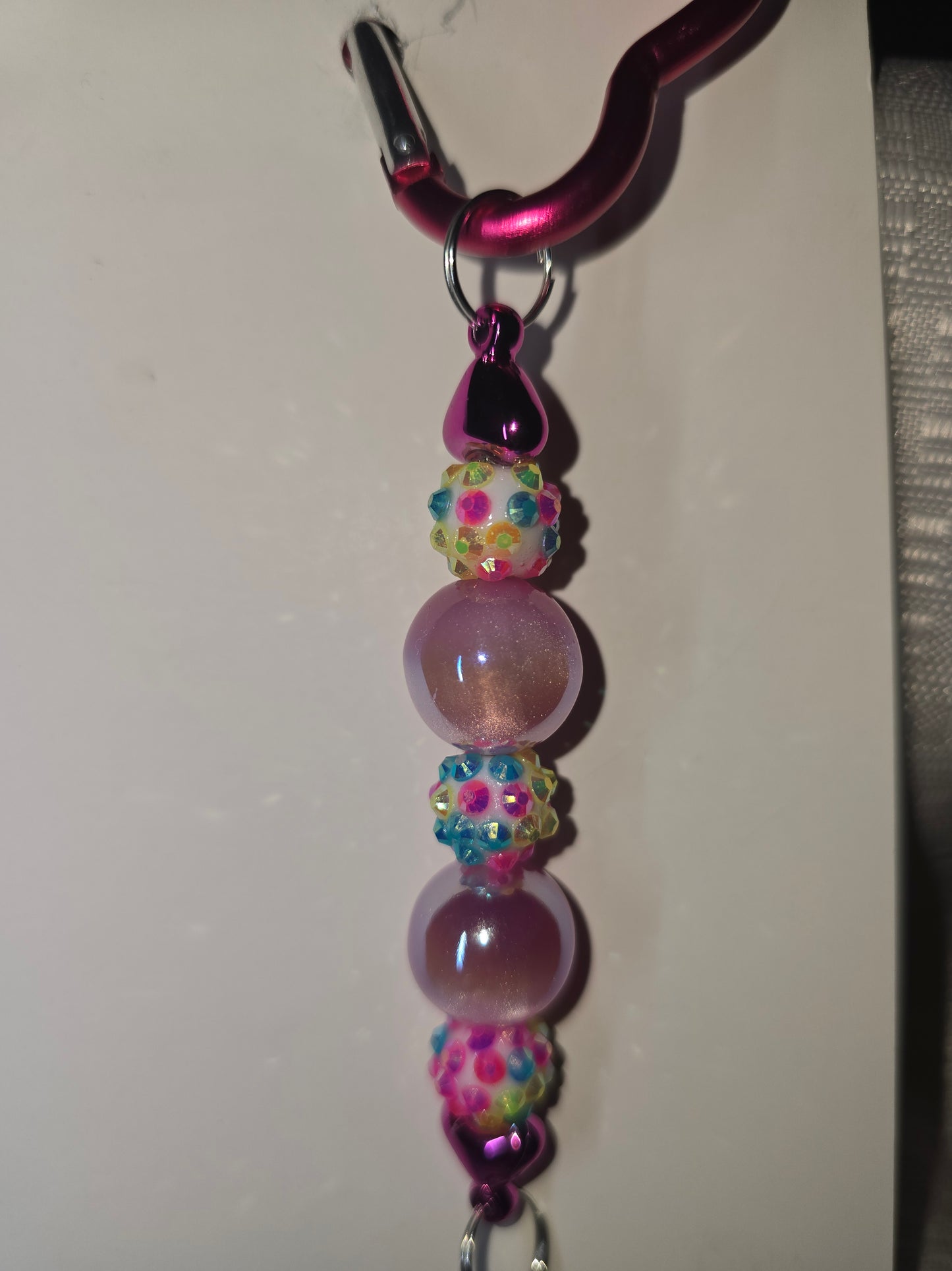 Pink Heart Keychain