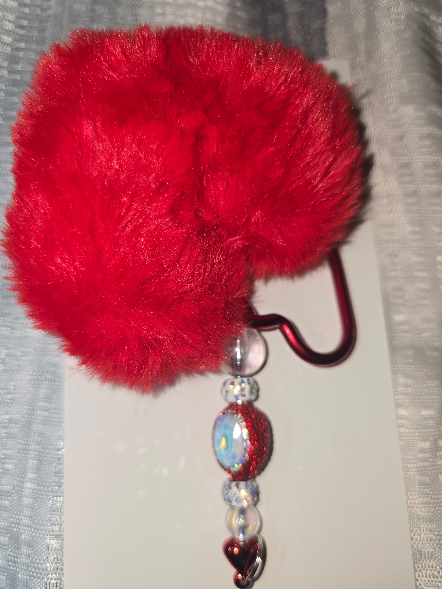 Heart Puff Heart Keychain