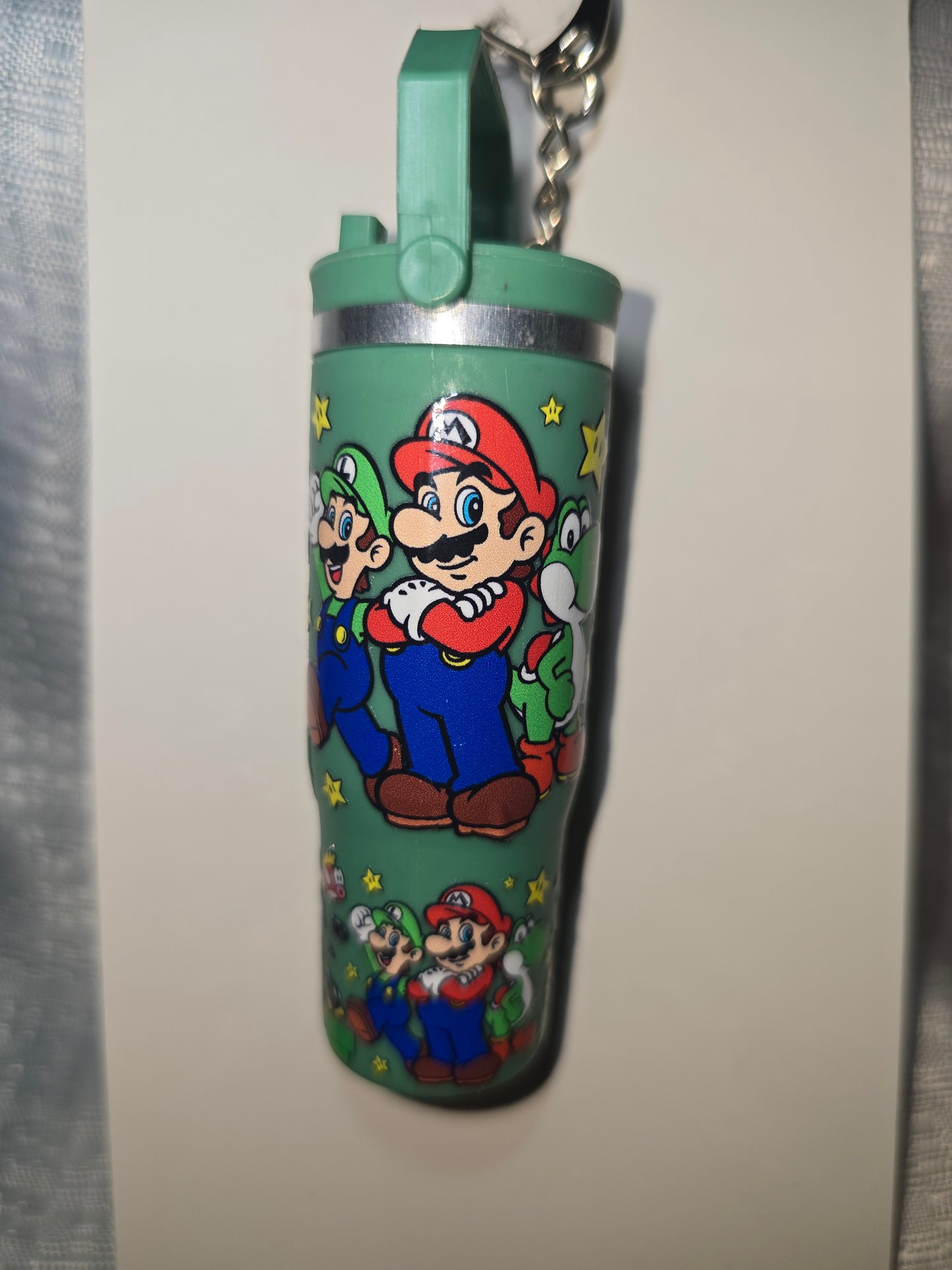 Mario "mini Stanley" Chapstick Holder Keychain
