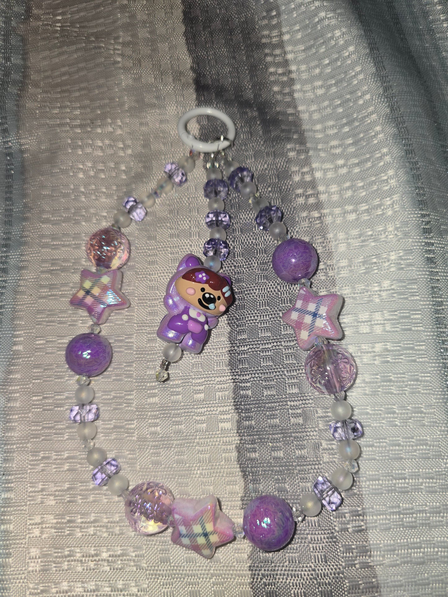 Purple Kappy Character Keychain