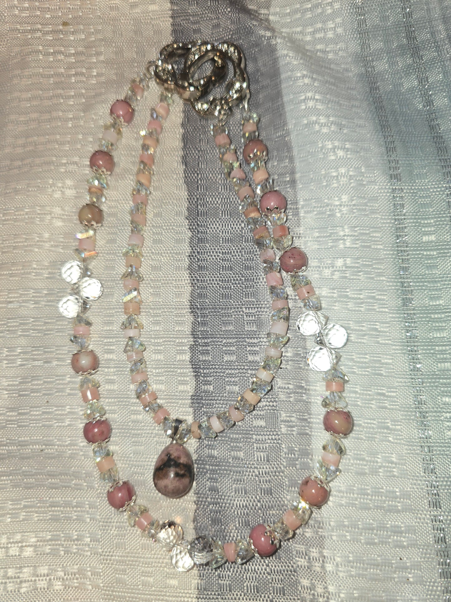Pink Rhodonite Ultra Lux Keychain
