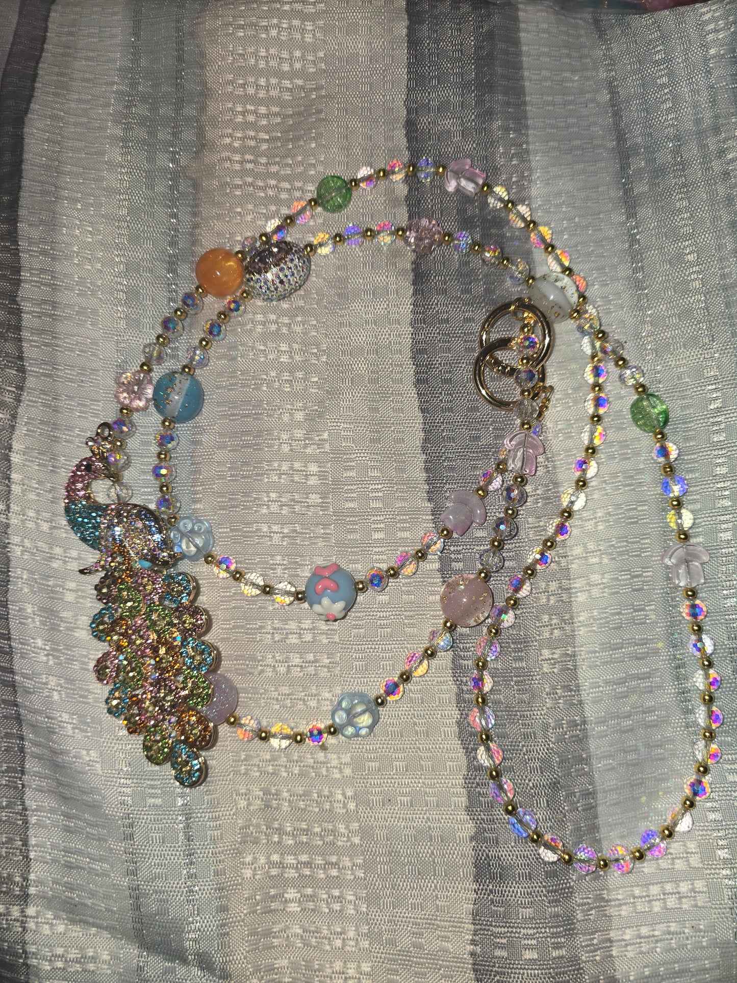 Peacock Crossbody chain