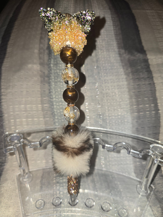 Brown poof butterfly Lux Pen