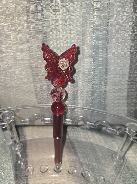 Burgundy butterfly  Lux Pen