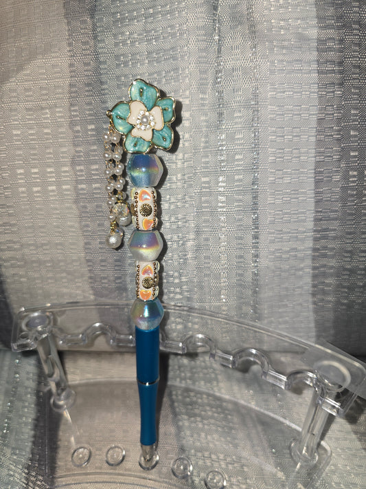 Teal flower Lux Pen