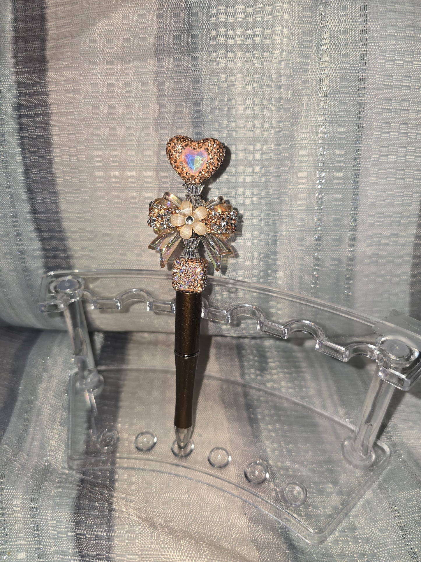 Rhinestone Heart Lux Pen