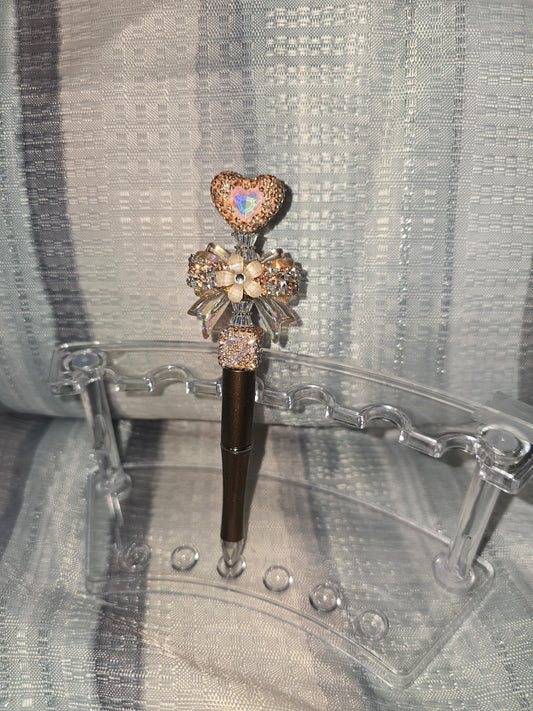 Rhinestone Heart Lux Pen