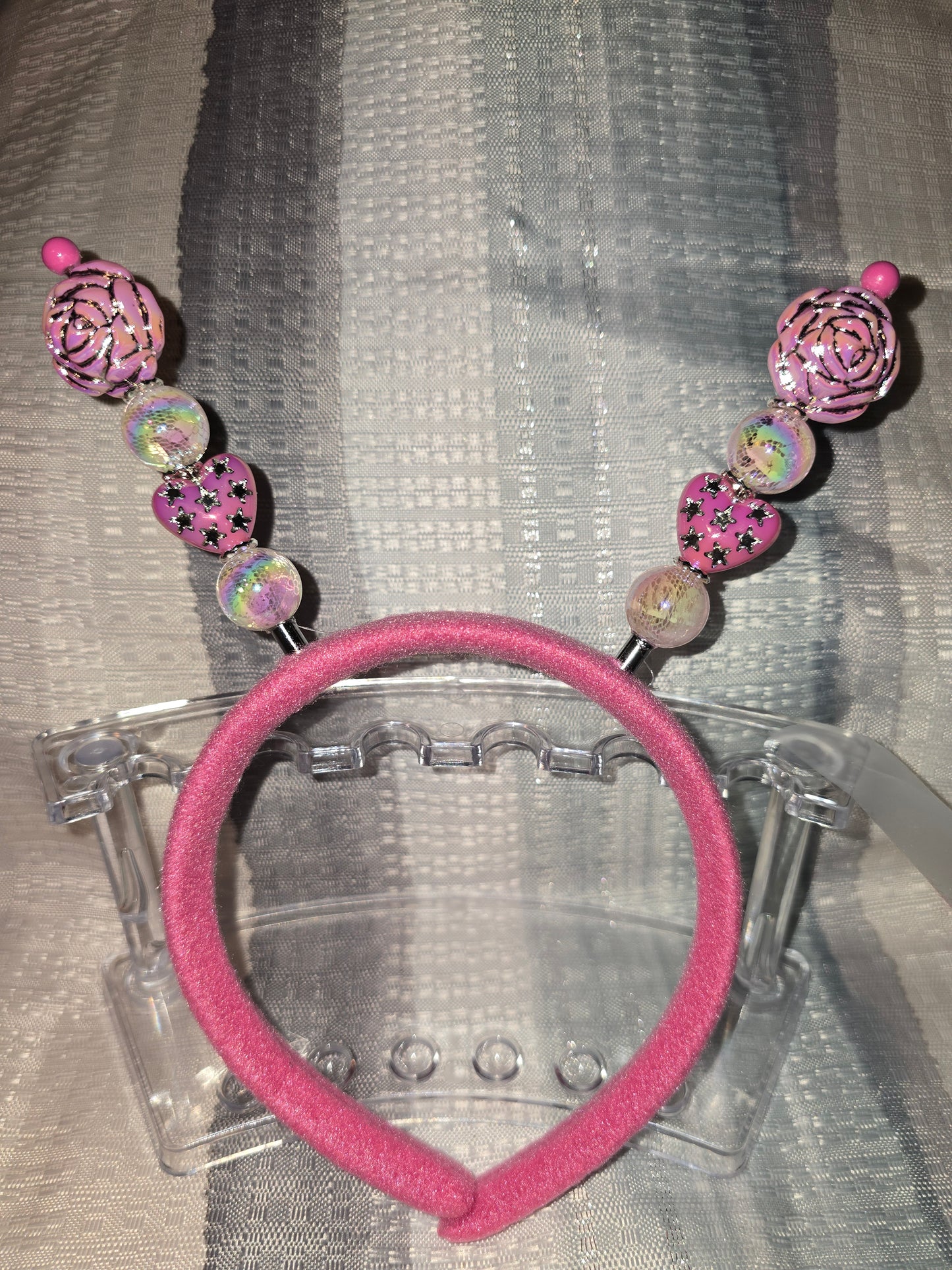 Pink Rose Headband