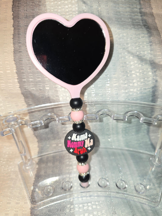 Bruh Heart Hand Mirror