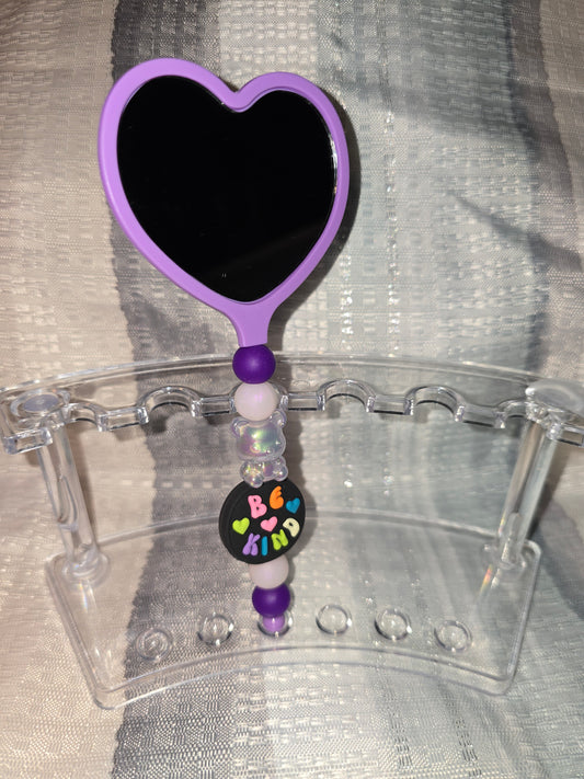 Be Kind Heart Hand Mirror