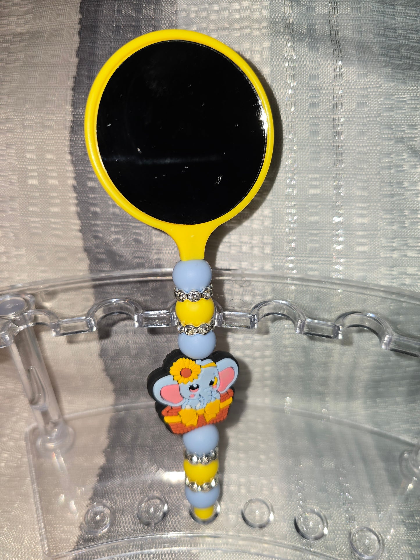 Elephant Round Hand Mirror