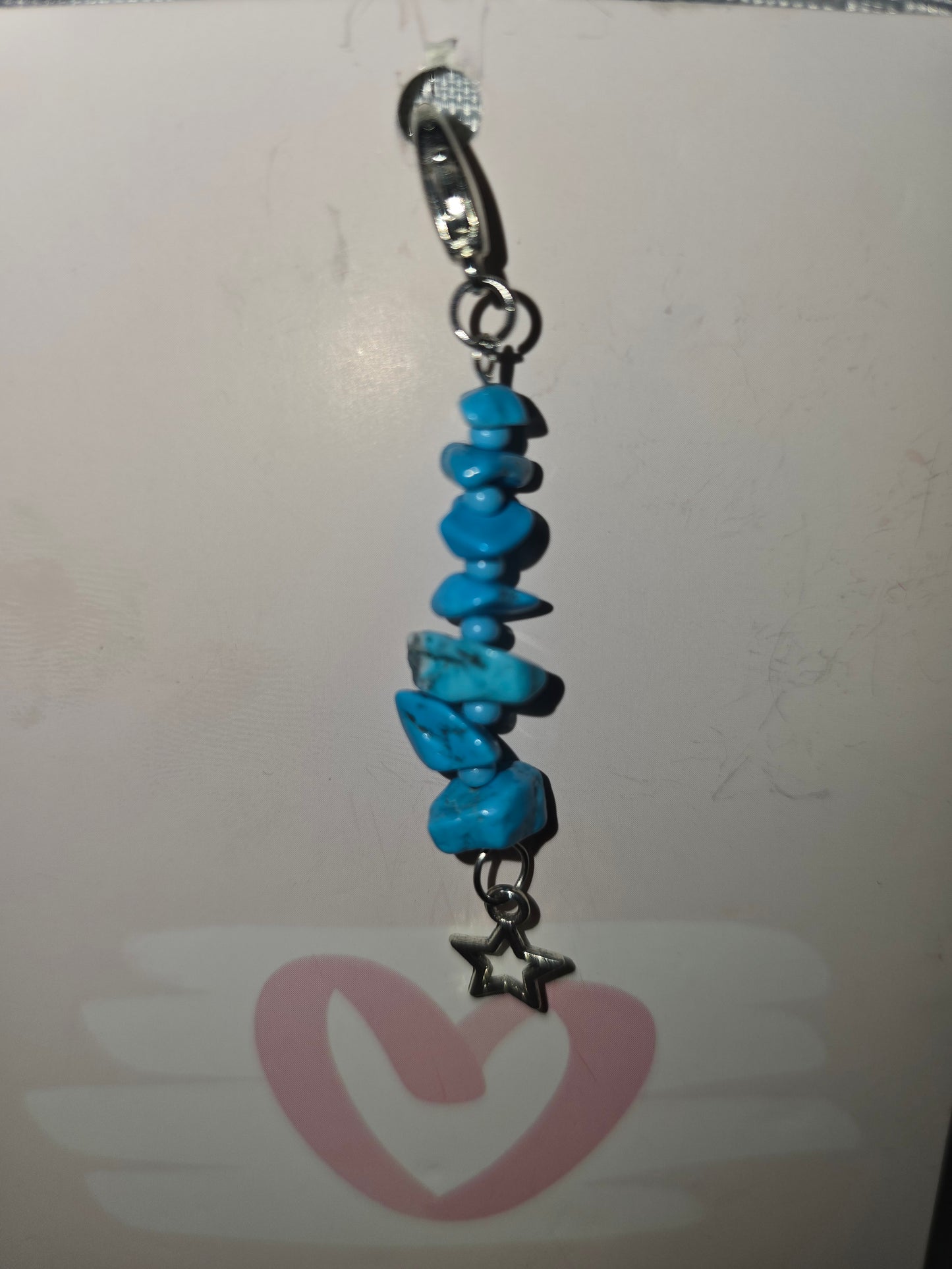 Turquoise Star Hair Charm