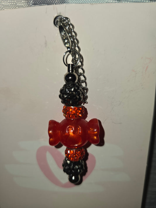 Orange candy cup charm