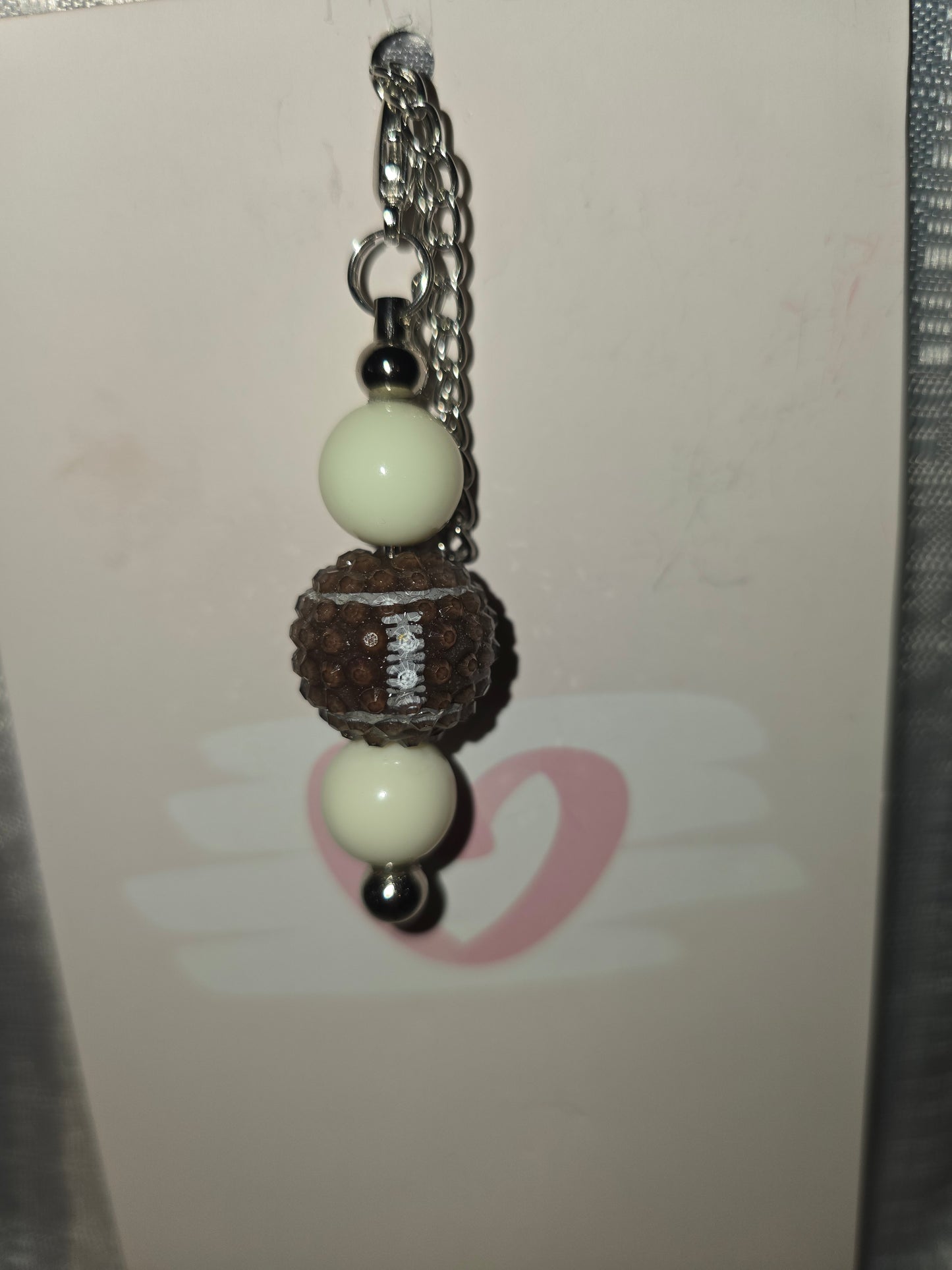 Foot ball cup charm