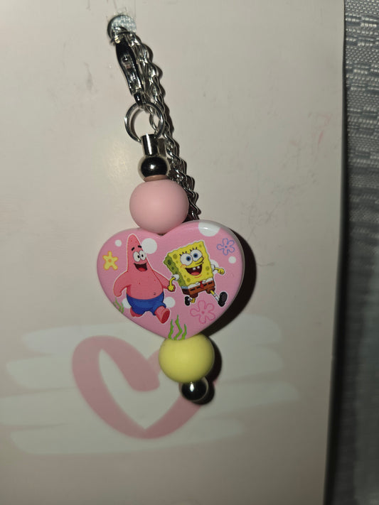 spongebob cup charm