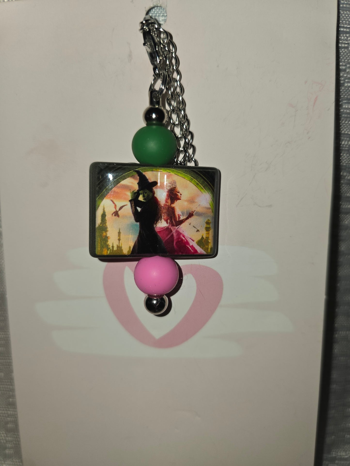 wicked book cup charm