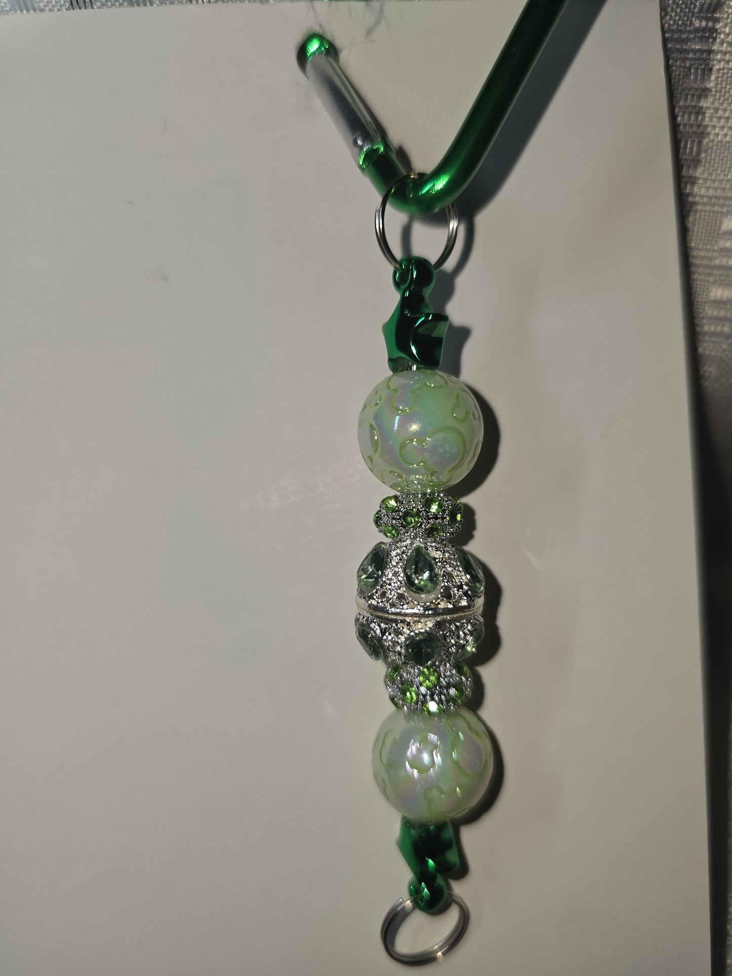 Green Triangle  Keychain