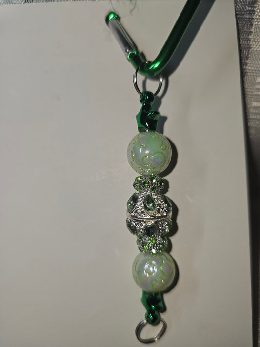 Green Triangle  Keychain