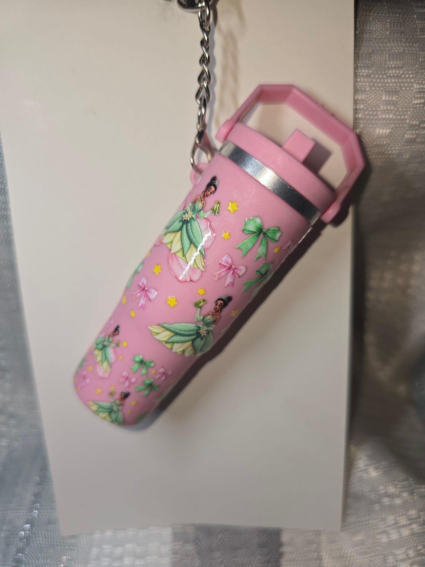 Tiana "mini Stanley" Chapstick Holder Keychain