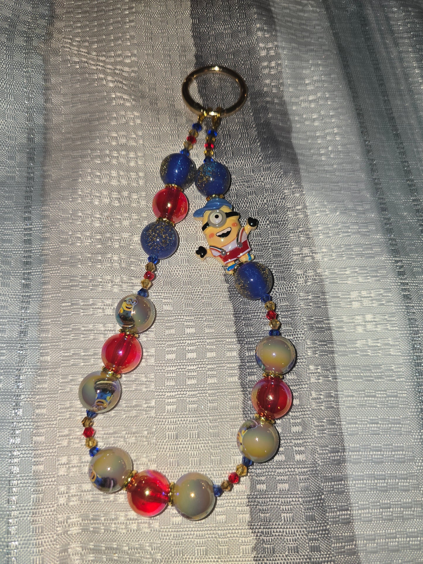 Suspenders Minion Character Keychain