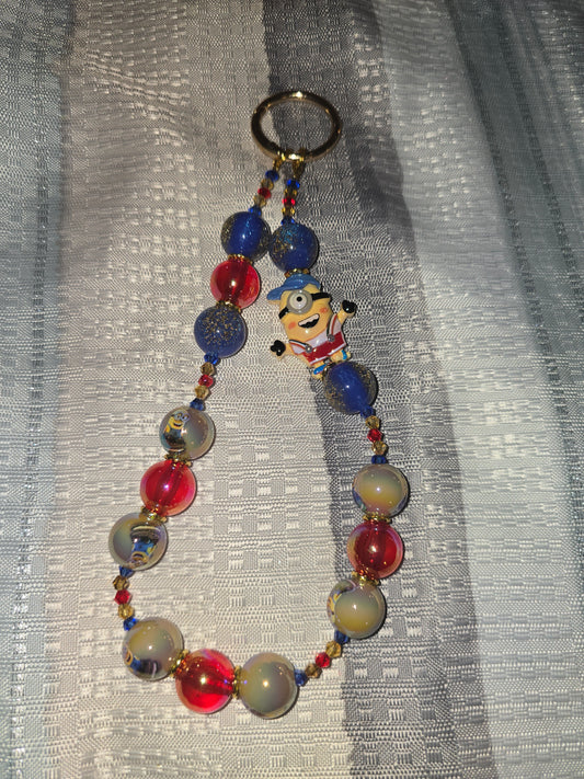 Suspenders Minion Character Keychain