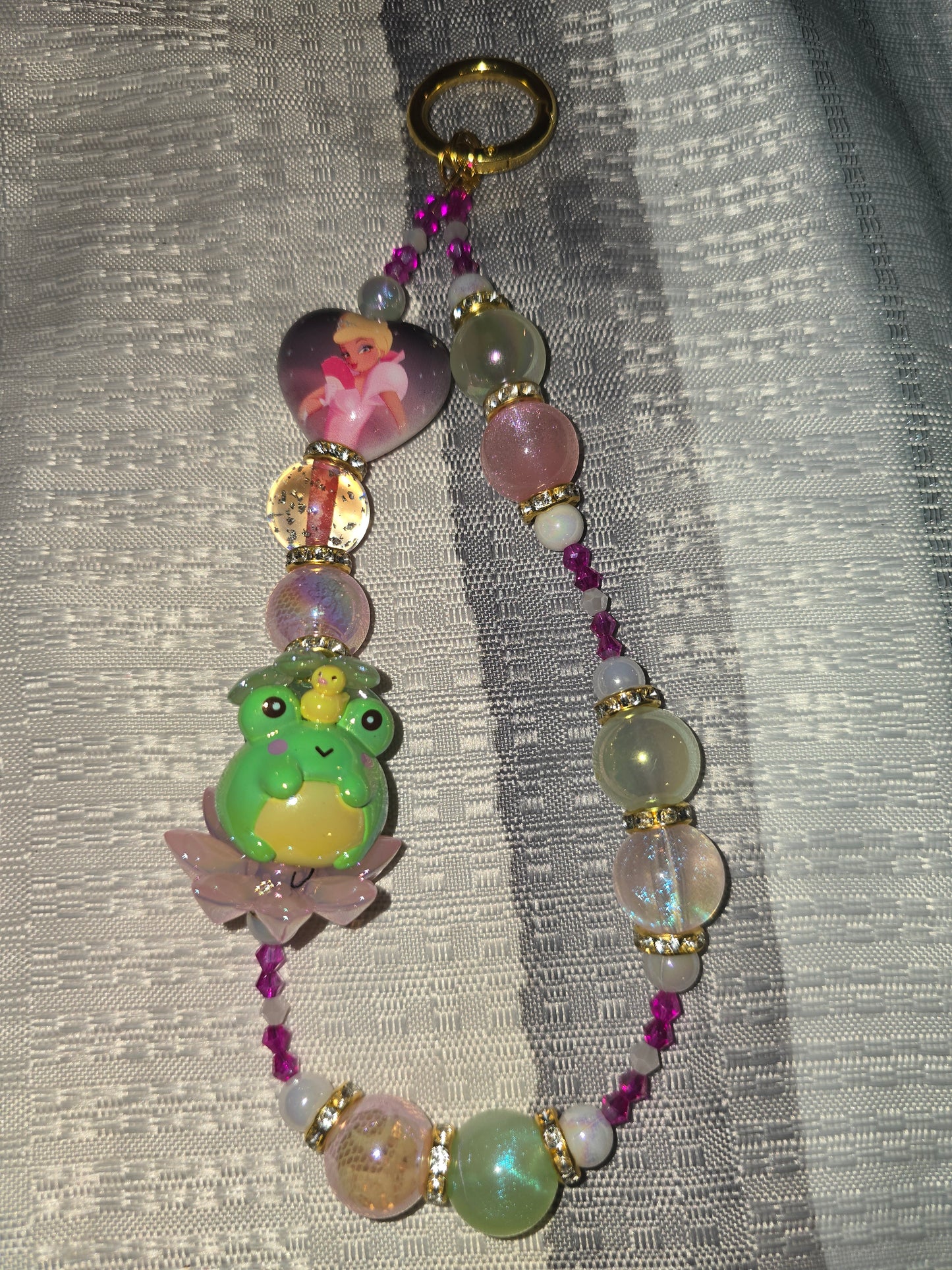 Lottie and frog Character Keychain