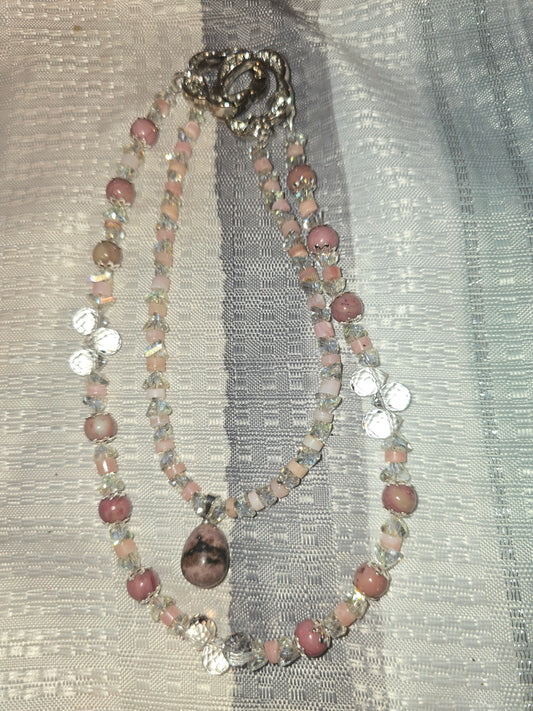 Pink Rhodonite Ultra Lux Keychain