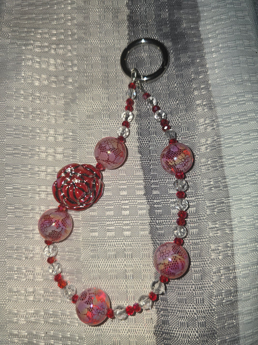 Red Rose Fancy Keychain