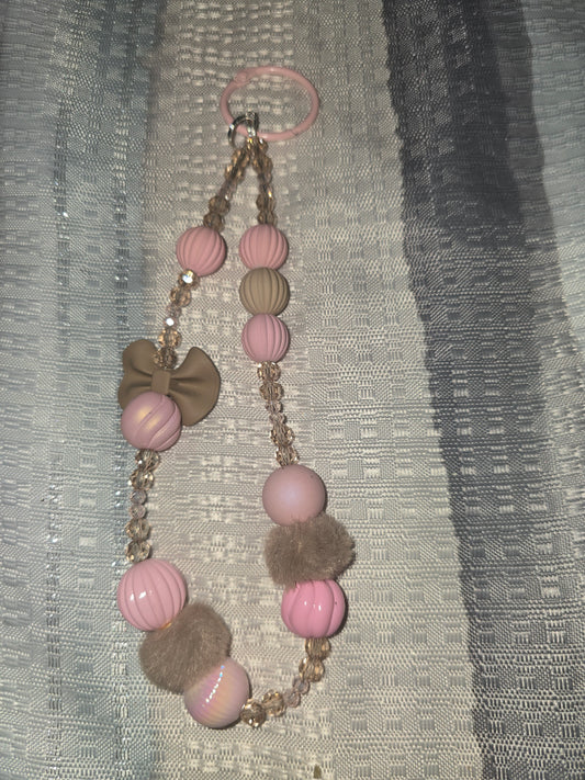 Brown Bow Fancy Keychain