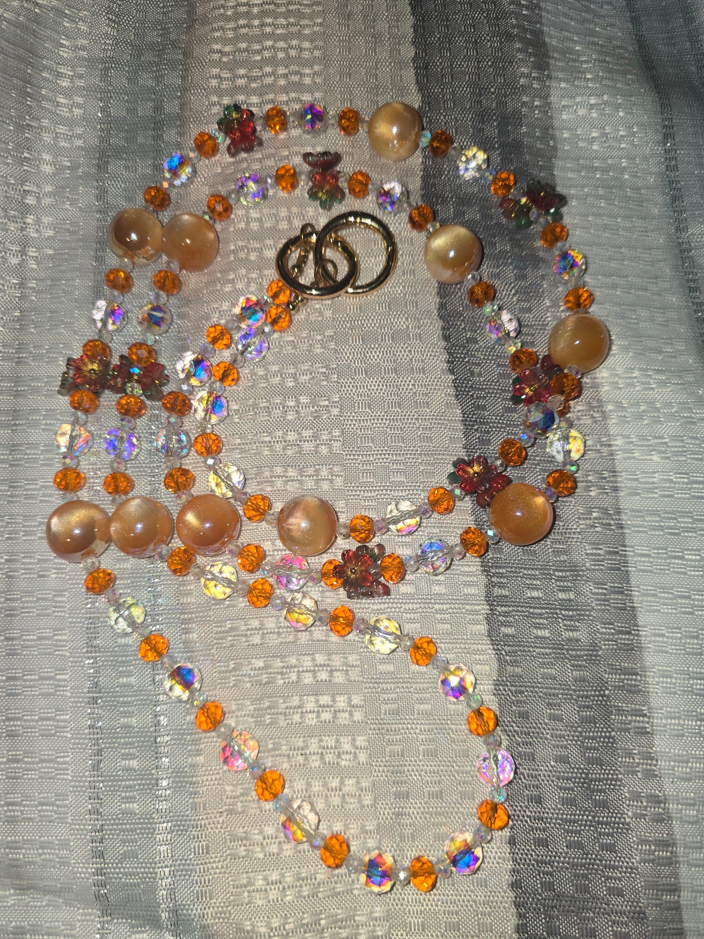 orange crossbody chain